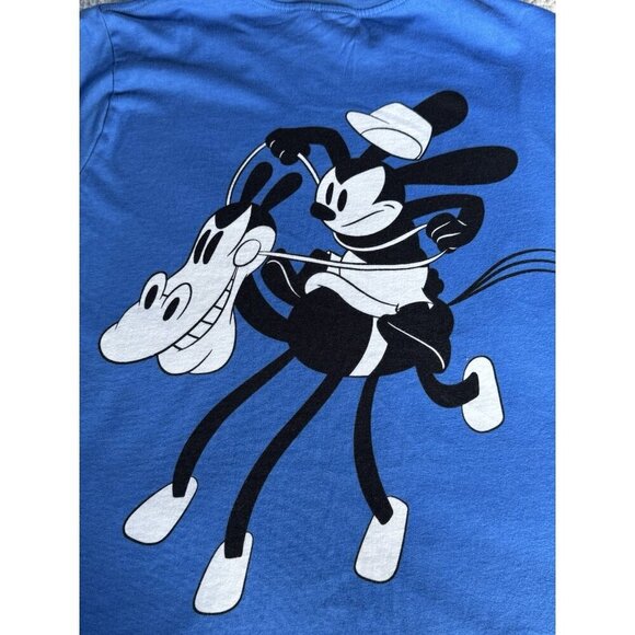 Disney Oswald The Lucky Rabbit "Sky Scrappers" Long Sleeve Tee Shirt Men's Sz L - Picture 12 of 13